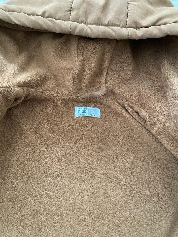 Kahverengi Erkek Çocuk Kapüşonlu Mont - Görsel 2