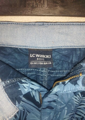 Lacivert Desenli Erkek Midi Yüzme Şortu - Görsel 2