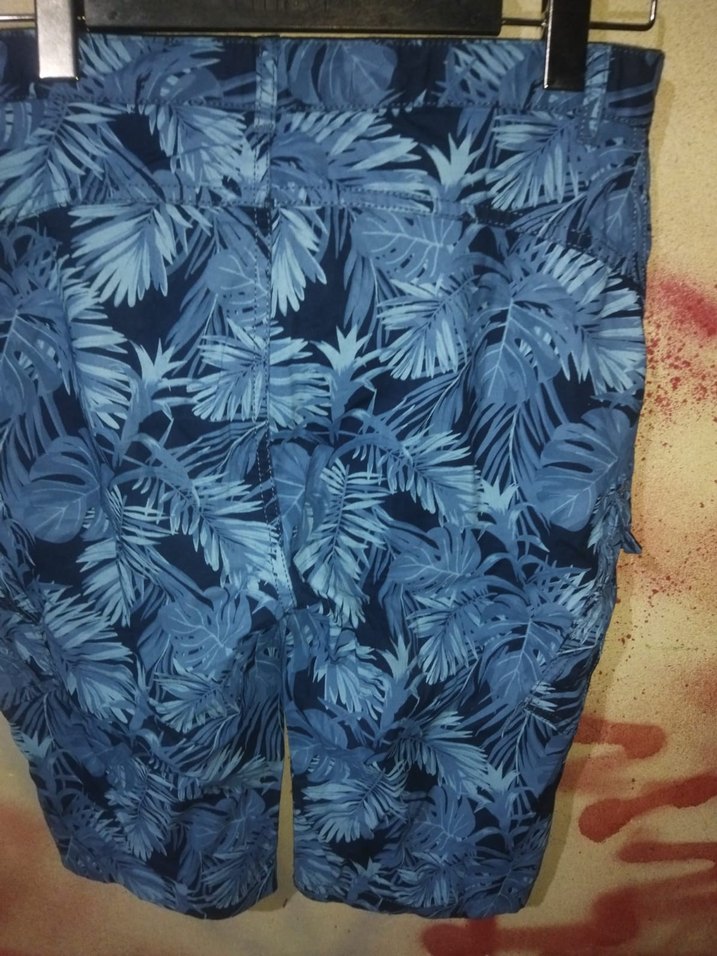 Lacivert Desenli Erkek Midi Yüzme Şortu - Görsel 4