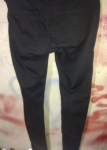 34 Beden Kadın Siyah Slim Fit Midi Boy Kot Pantolon