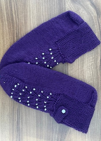 Mor kadın patiği - Görsel 4