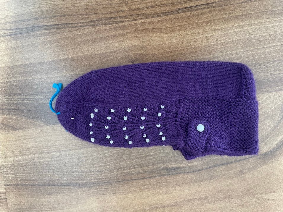 Mor kadın patiği - Görsel 3