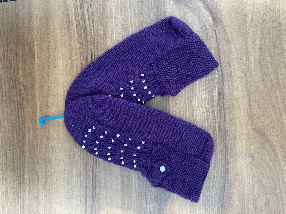 Mor kadın patiği - Görsel 4