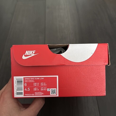 36,5 Beden Nike Dunk Low Blue Airbrush Canvas