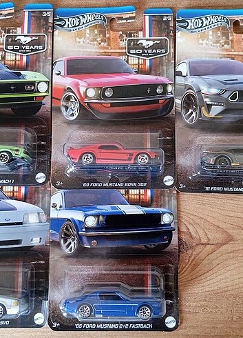 Hot Wheels Uzun Kart Silver Mustang Seti