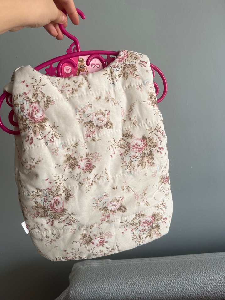 Çiçek Desenli Kız Çocuk Düğmeli Yelek - Görsel 3