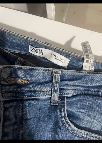 ZARA Kadın Mavi Denim Kot Pantolon - Görsel 2