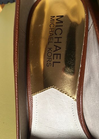 Michael Kors Kahverengi Deri Stiletto - Görsel 2