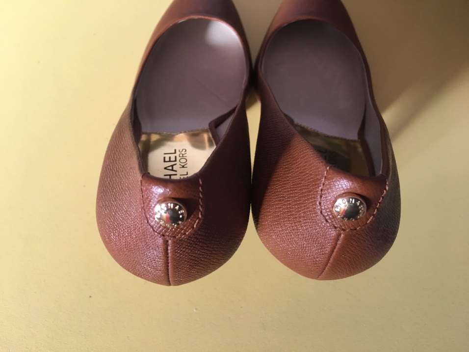 Michael Kors Kahverengi Deri Stiletto - Görsel 4