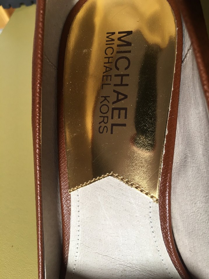 Michael Kors Kahverengi Deri Stiletto - Görsel 2