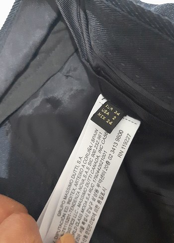 xs Beden Massimo Dutti Kadın lacivert kumaş Pantolon
