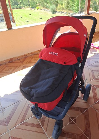 Kırmızı Bebek Arabası - Görsel 5