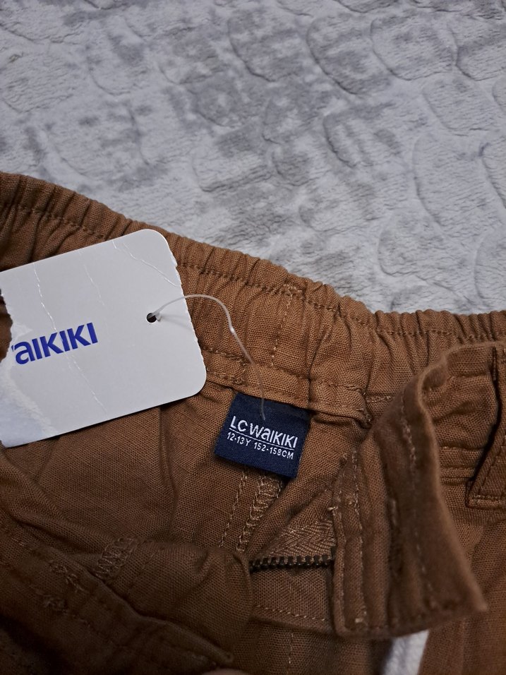 Erkek Çocuk Loose Fit Kahverengi Şort - Görsel 2