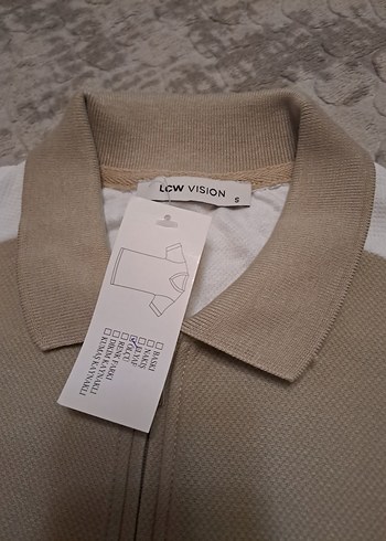 Bej Kısa Kollu Polo Tişört - Görsel 2