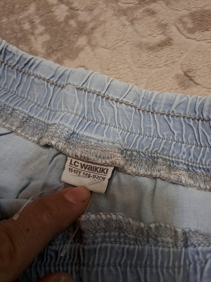 Kadın Bol Kesim Denim Pantolon - Görsel 3