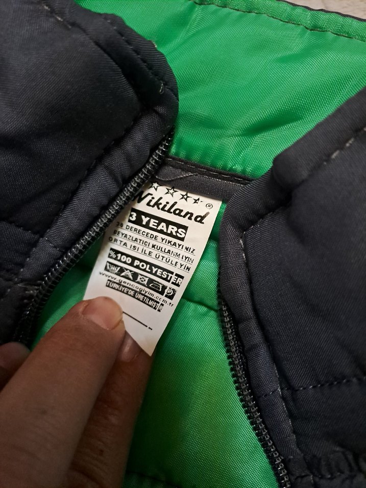 Erkek Çocuk Füme Fermuarlı Yelek - Görsel 2