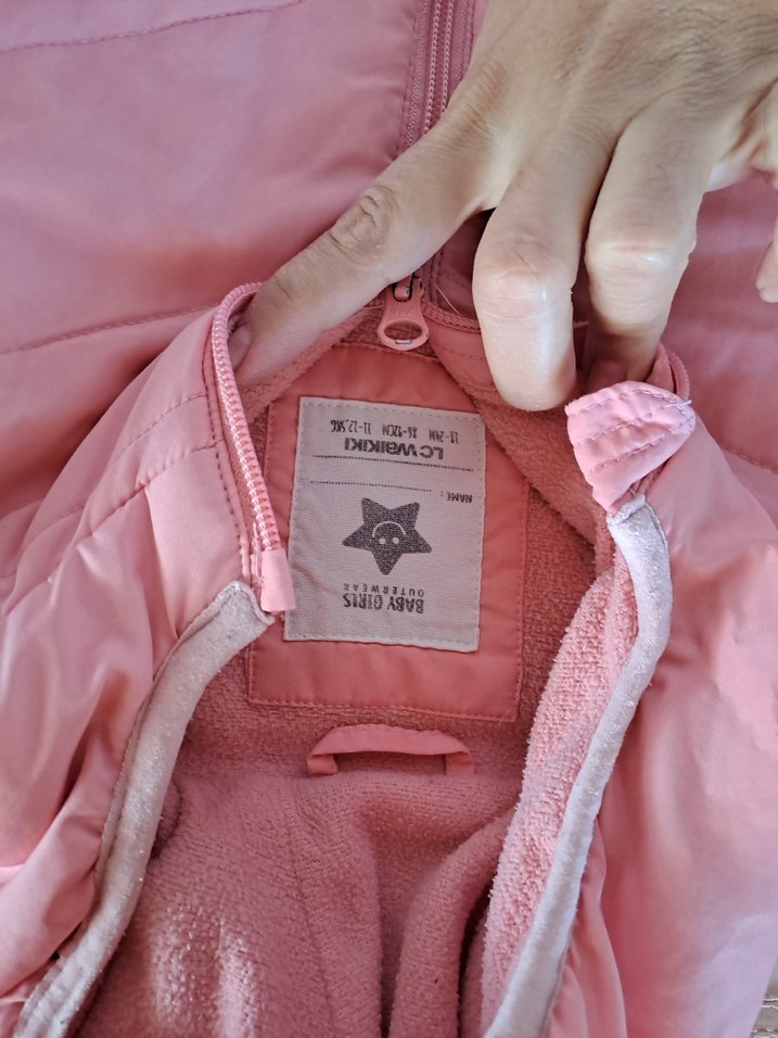 Kız Çocuk Pembe Kapüşonlu Mont - Görsel 2