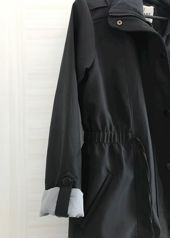 Siyah trençkot - Görsel 2