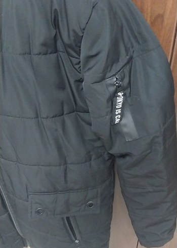 Siyah Fermuarlı Erkek Midi Mont - Görsel 3