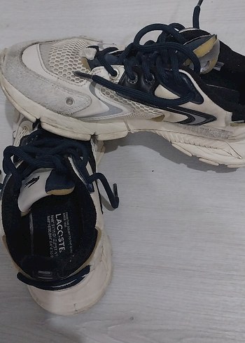 Beyaz Gri Bağcıklı Spor Ayakkabı - Görsel 4