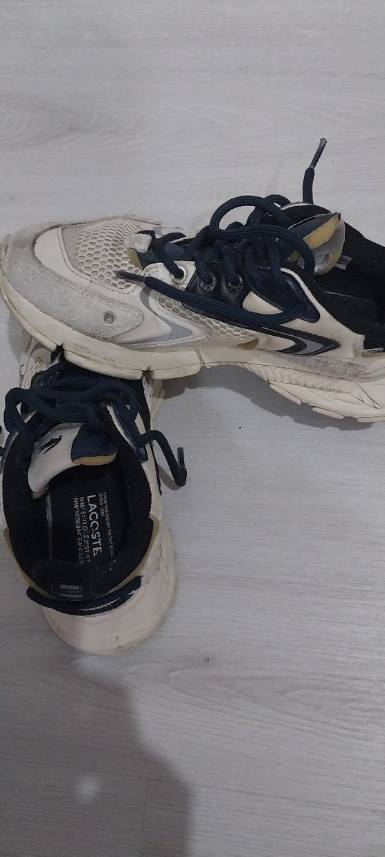 Beyaz Gri Bağcıklı Spor Ayakkabı - Görsel 4