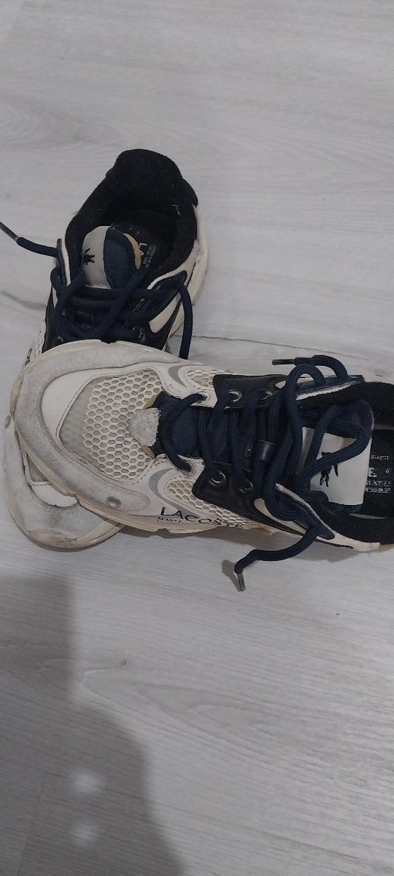 Beyaz Gri Bağcıklı Spor Ayakkabı - Görsel 2