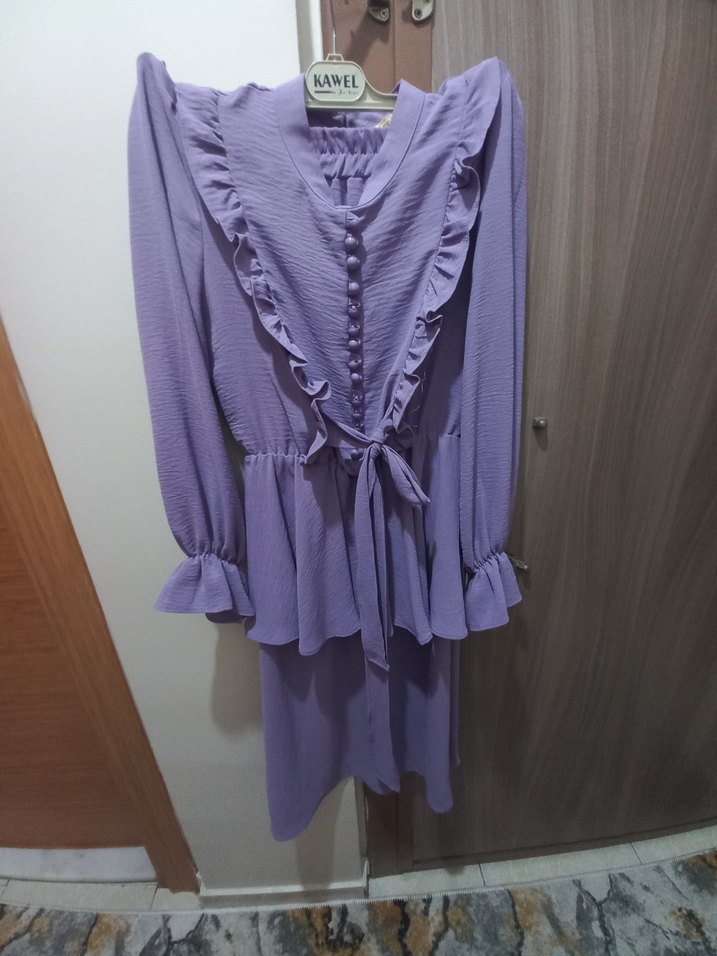 Beli lastikli bağlamalı etekli takım - Görsel 2