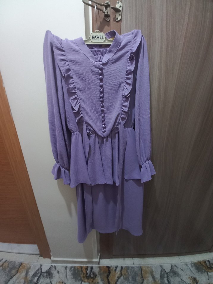 Beli lastikli bağlamalı etekli takım - Görsel 3