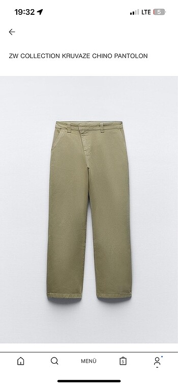 Zara kuruvaze pantolon
