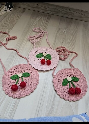 Kiz cocuk Örgü çanta  - Görsel 2