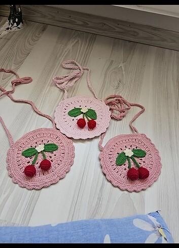 Kiz cocuk Örgü çanta  - Görsel 3