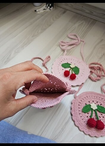 Kiz cocuk Örgü çanta  - Görsel 6