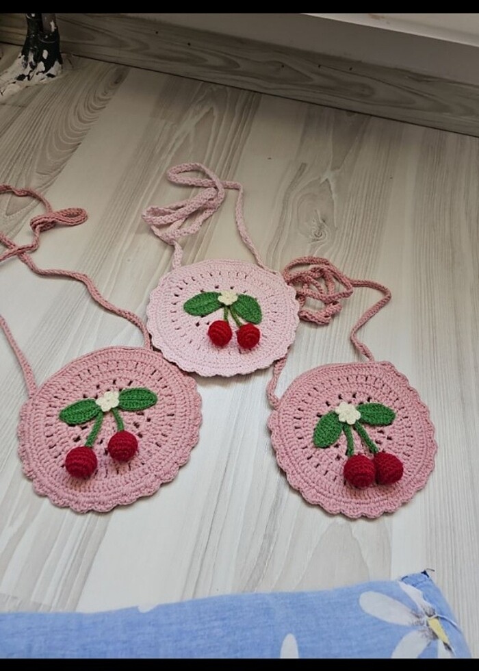 Kiz cocuk Örgü çanta  - Görsel 3