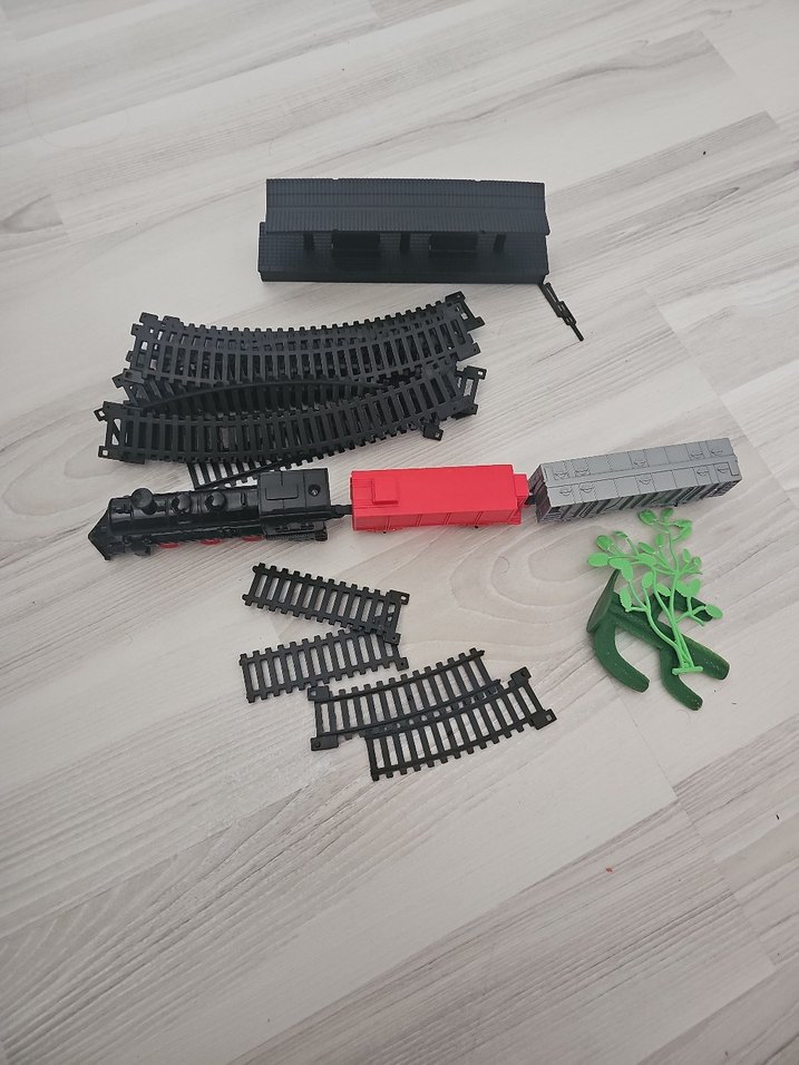 Siyah Model Tren Seti Parçaları - Görsel 2