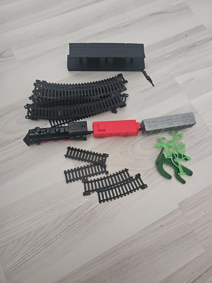 Siyah Model Tren Seti Parçaları - Görsel 3