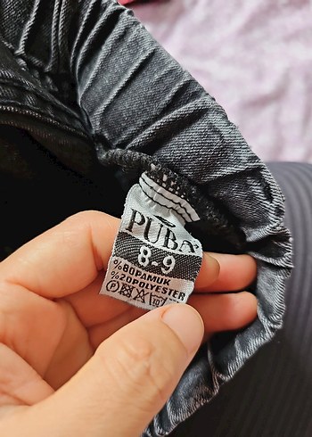 Kız Çocuk Gri Düğmeli Uzun Kollu  Gömlek ve kot pantolon kombin - Görsel 8