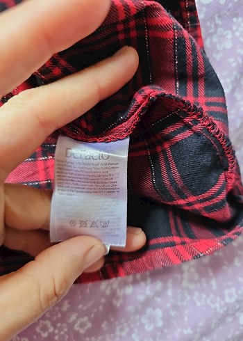 Kız Çocuk Gri Düğmeli Uzun Kollu  Gömlek ve kot pantolon kombin - Görsel 7