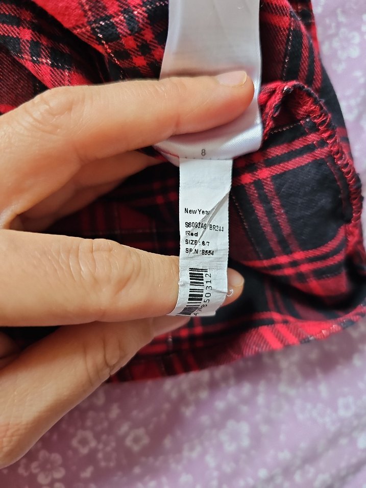 Kız Çocuk Gri Düğmeli Uzun Kollu  Gömlek ve kot pantolon kombin - Görsel 4