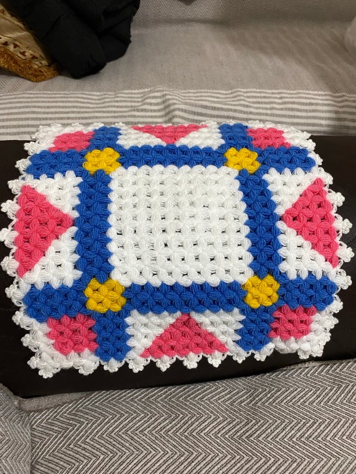 Renkli El  Örgüsü Banyo Lifi - Görsel 3