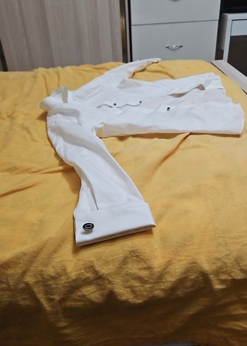 Düğmeli Beyaz Notch Yaka Erkek Takım Elbise - Görsel 13