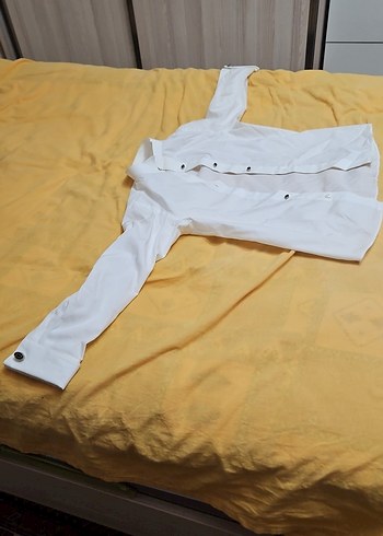 Düğmeli Beyaz Notch Yaka Erkek Takım Elbise - Görsel 9