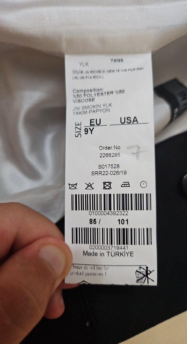 Düğmeli Beyaz Notch Yaka Erkek Takım Elbise - Görsel 5