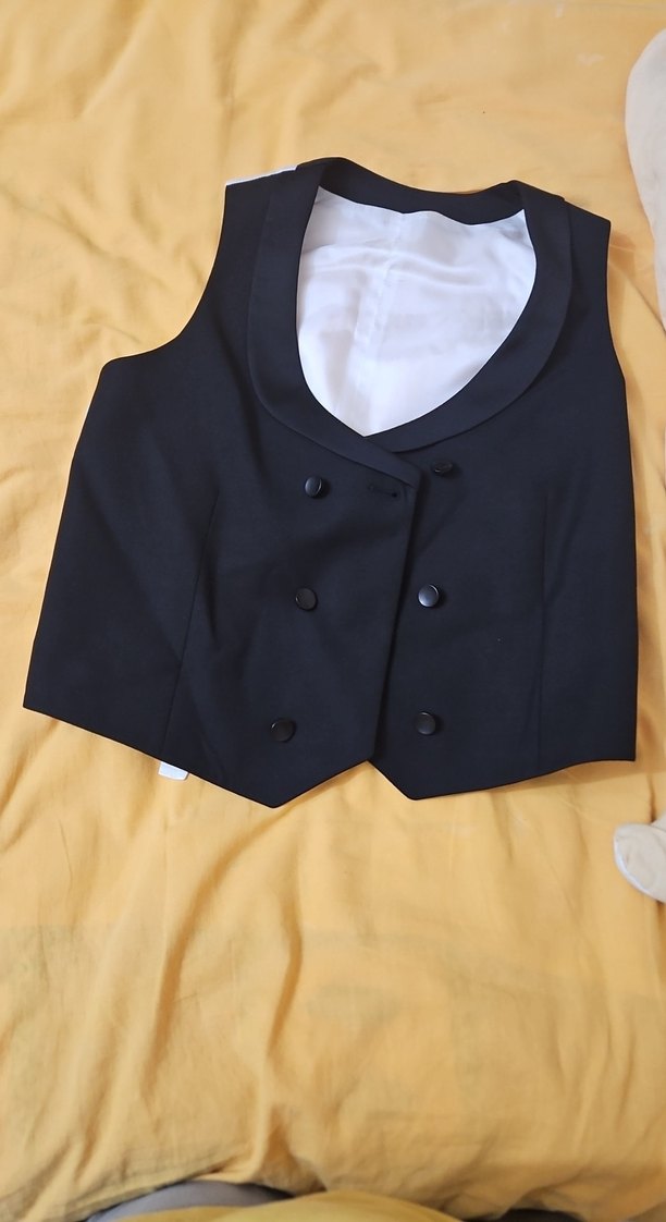 Düğmeli Beyaz Notch Yaka Erkek Takım Elbise - Görsel 4