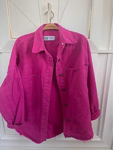 Pembe kot ceket
