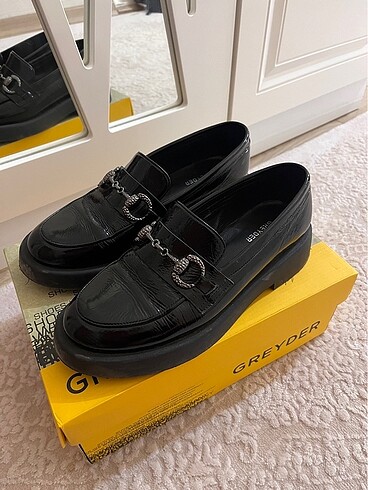 Siyah rugan loafer