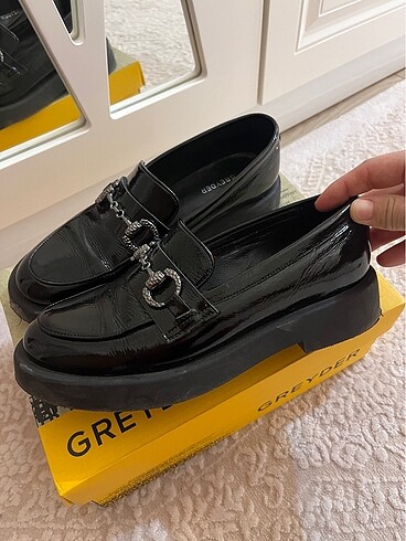 Greyder Siyah rugan loafer