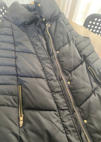 Düğmeli Siyah Kadın Puff Yelek - Görsel 7