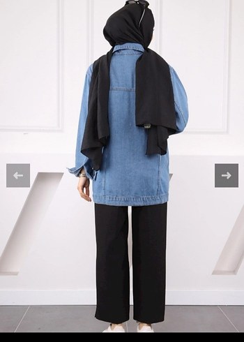 Trendyol & Milla Kadın Mavi Denim Midi Ceket