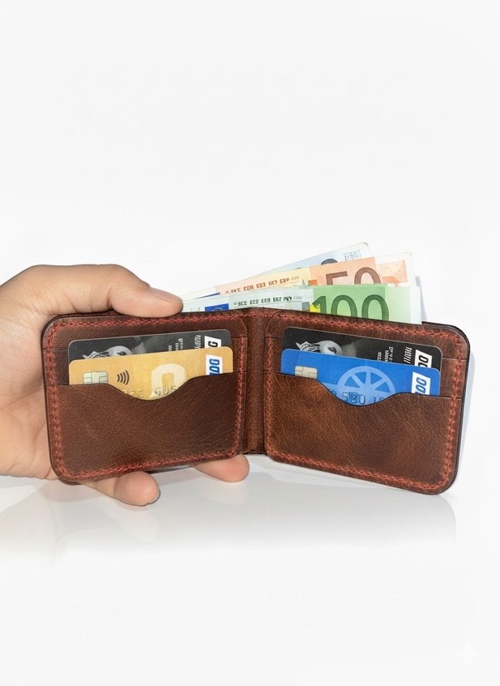 Kahverengi Erkek Deri Cüzdan - Görsel 3