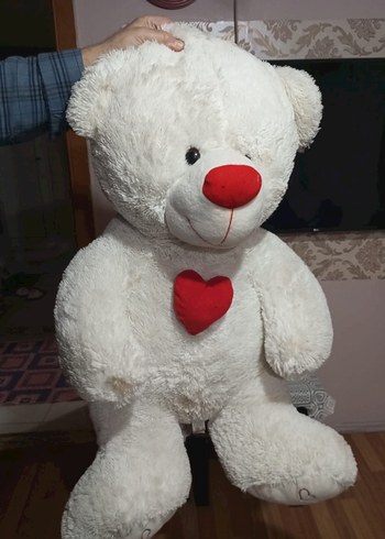 Beyaz Peluş Ayı Oyuncak - Görsel 2